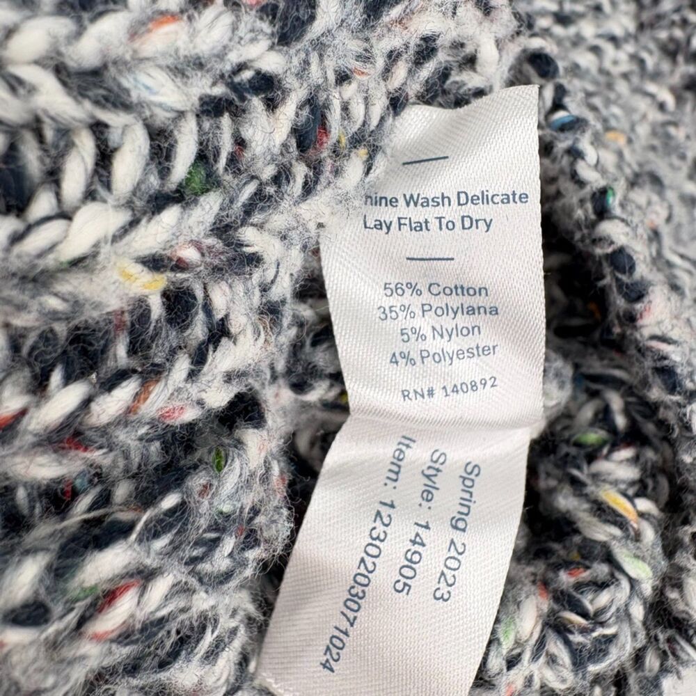 Marine Layer Quinn Oversized Sweater Blue Multi, Large - Picture 10 of 10